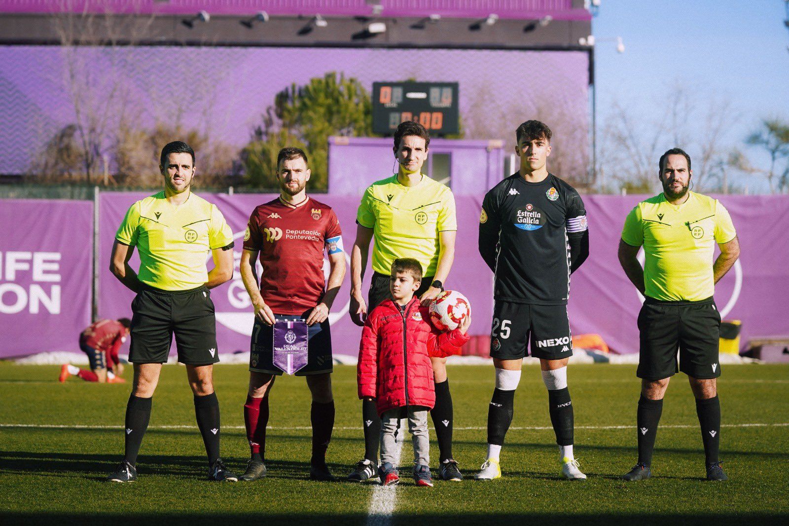 Partido entre Valladolid Promesas e Pontevedra CF