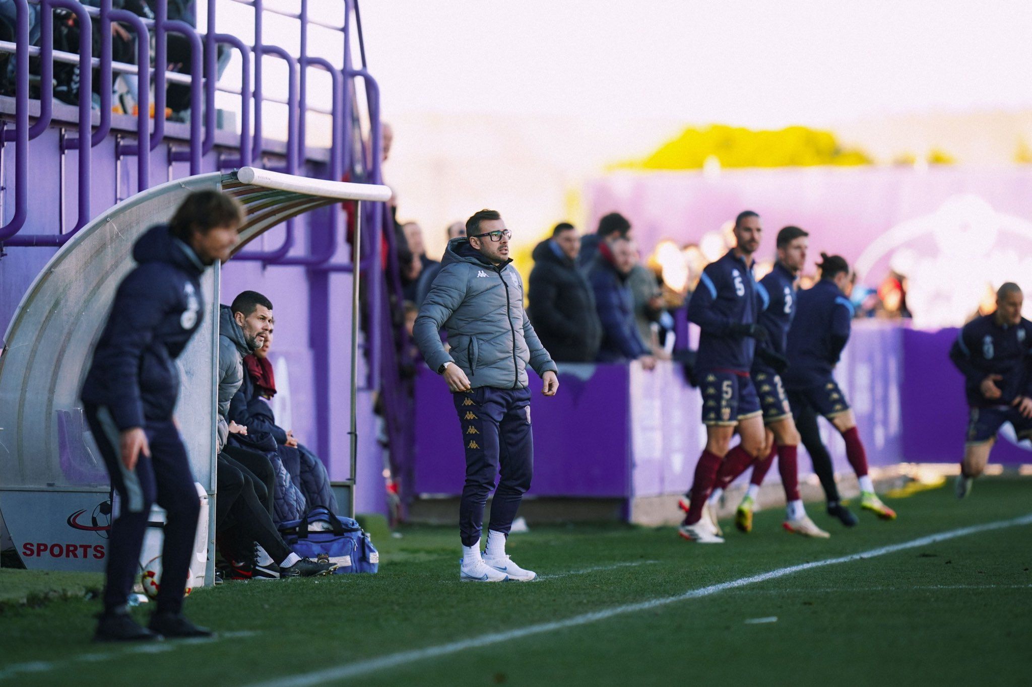 Yago Iglesias, no partido entre Valladolid Promesas e Pontevedra