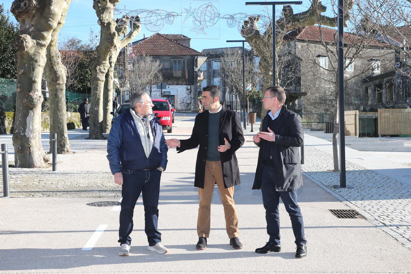 Inauguración da renovada Rúa Alameda, na Lama