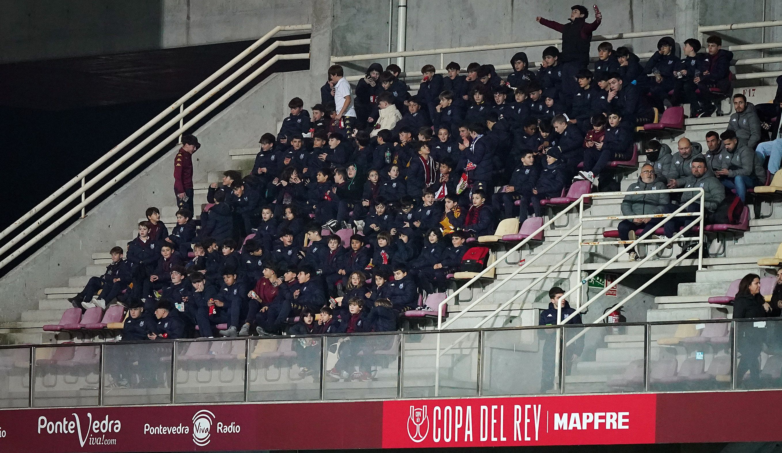 Oitavos de final da Copa do Rei entre Pontevedra e Getafe en Pasarón