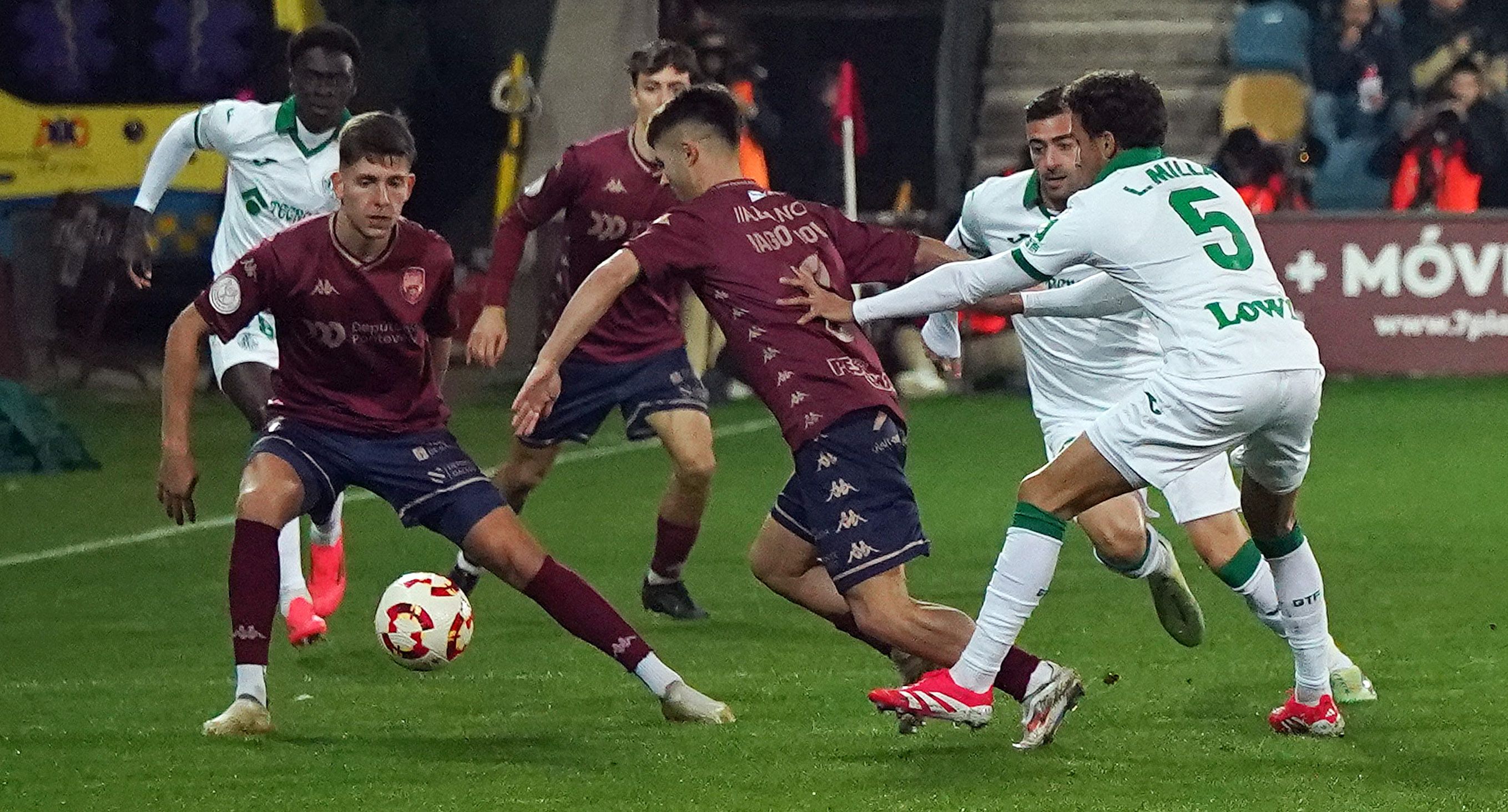 Oitavos de final da Copa do Rei entre Pontevedra e Getafe en Pasarón