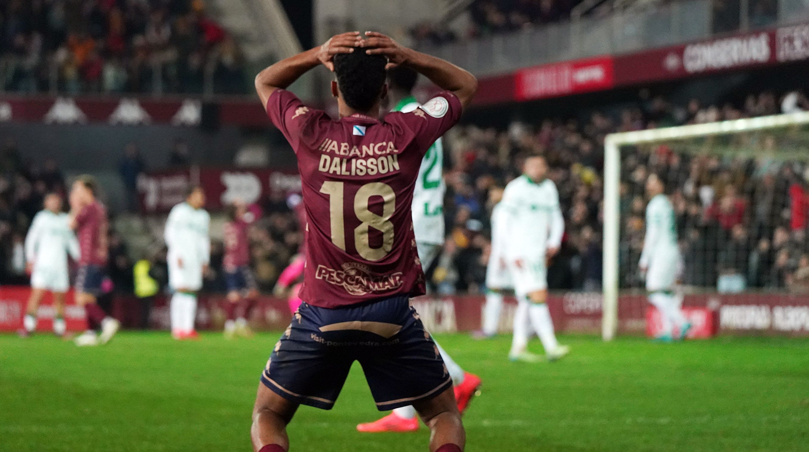 Oitavos de final da Copa do Rei entre Pontevedra e Getafe en Pasarón