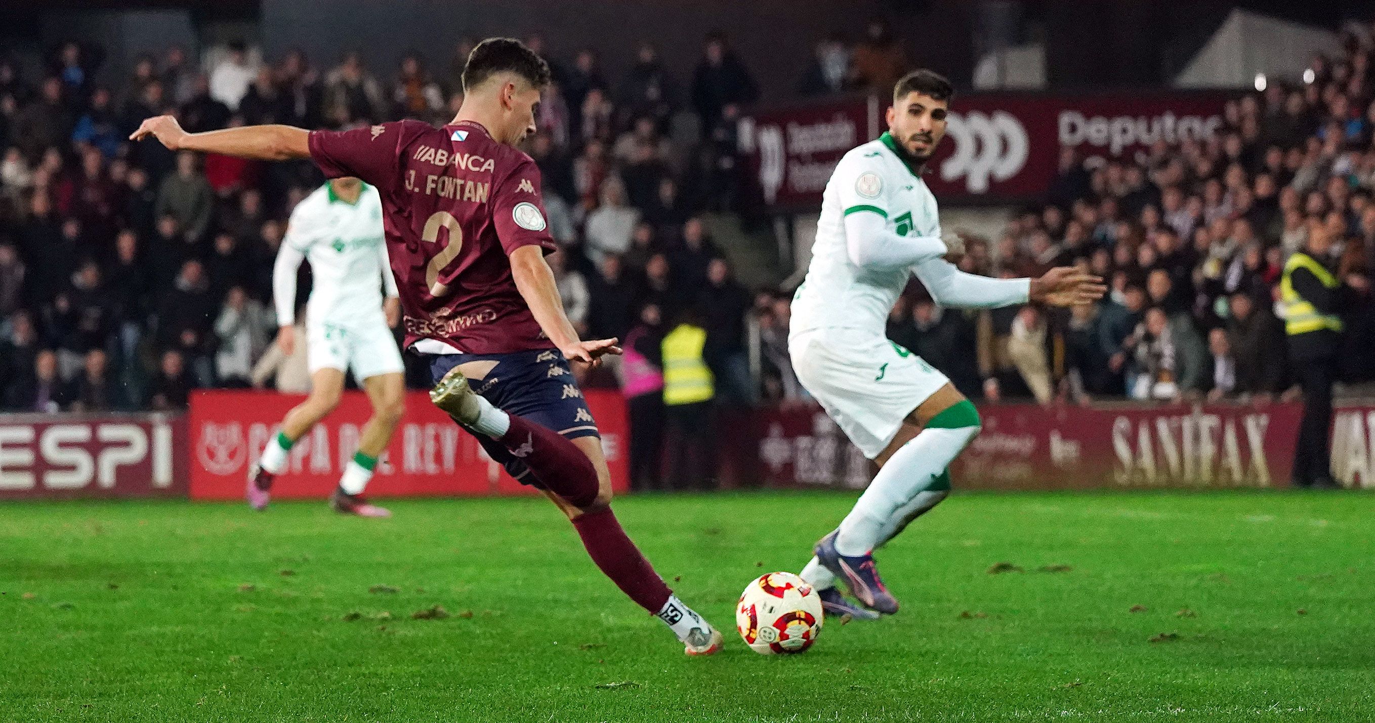 Oitavos de final da Copa do Rei entre Pontevedra e Getafe en Pasarón