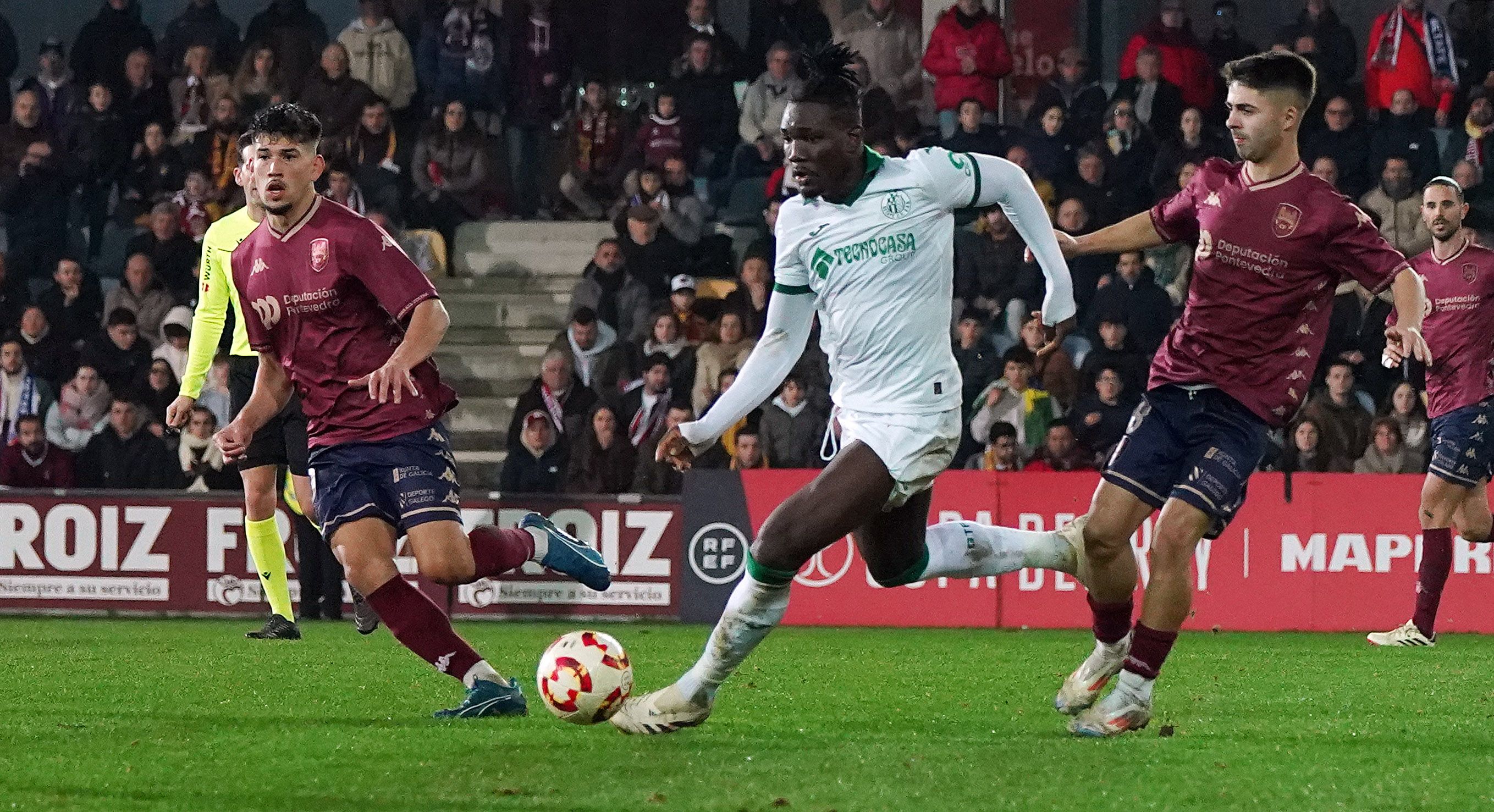 Oitavos de final da Copa do Rei entre Pontevedra e Getafe en Pasarón