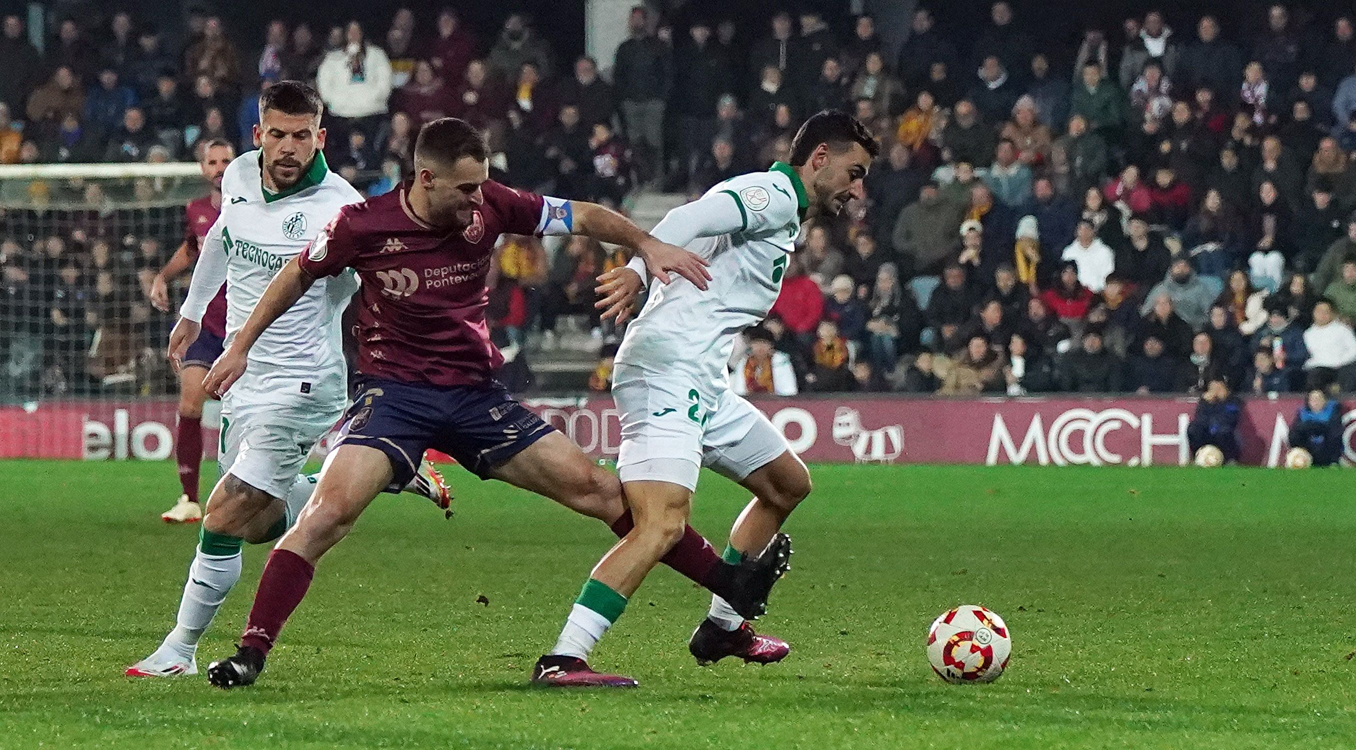 Oitavos de final da Copa do Rei entre Pontevedra e Getafe en Pasarón