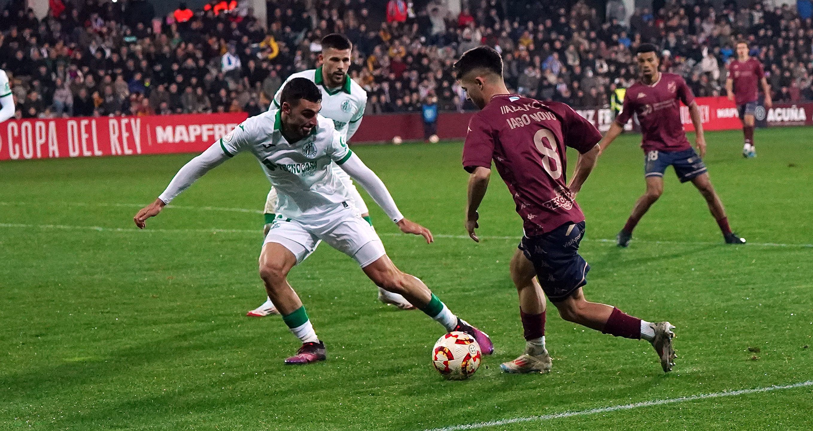 Oitavos de final da Copa do Rei entre Pontevedra e Getafe en Pasarón