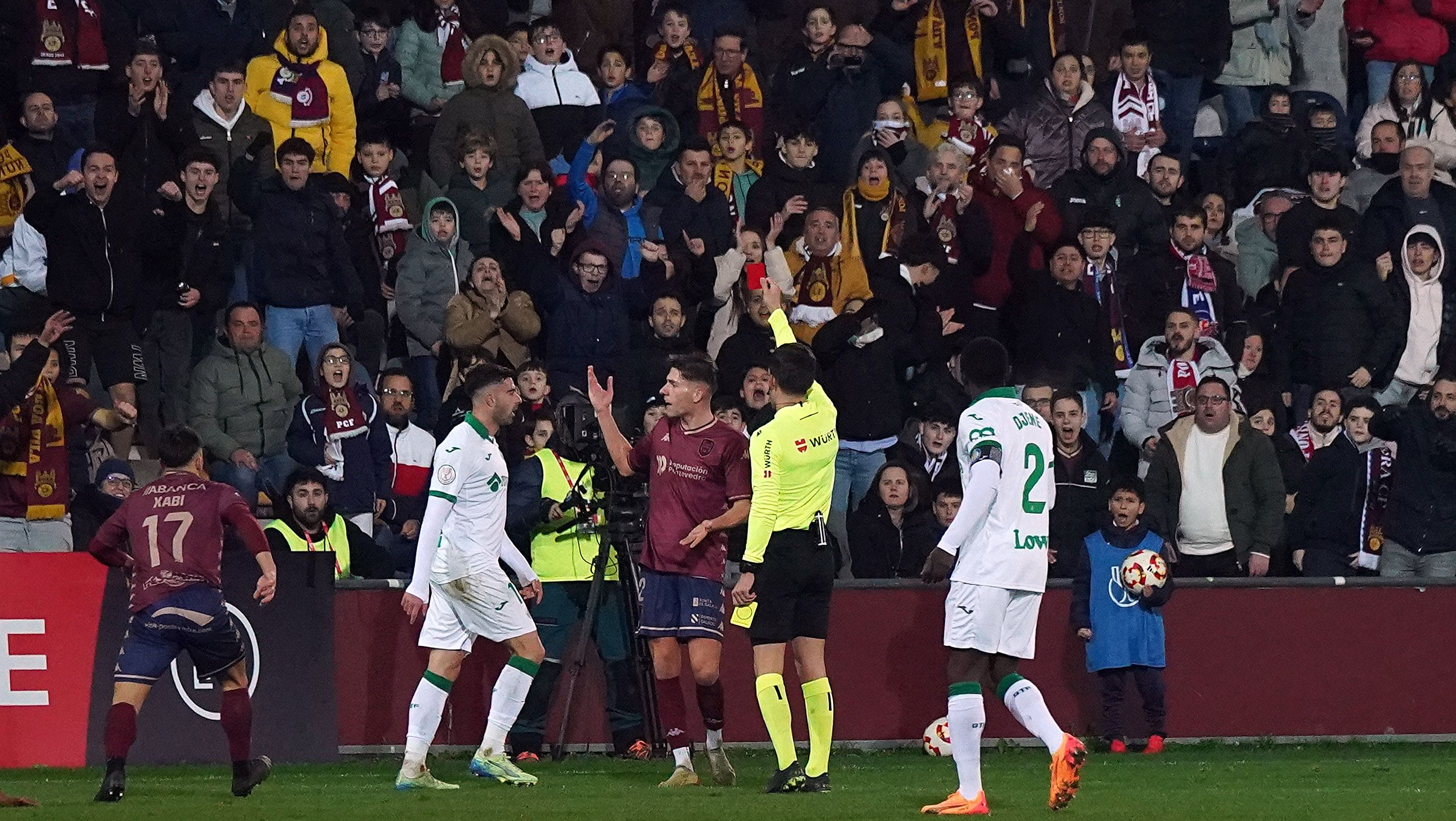 Oitavos de final da Copa do Rei entre Pontevedra e Getafe en Pasarón