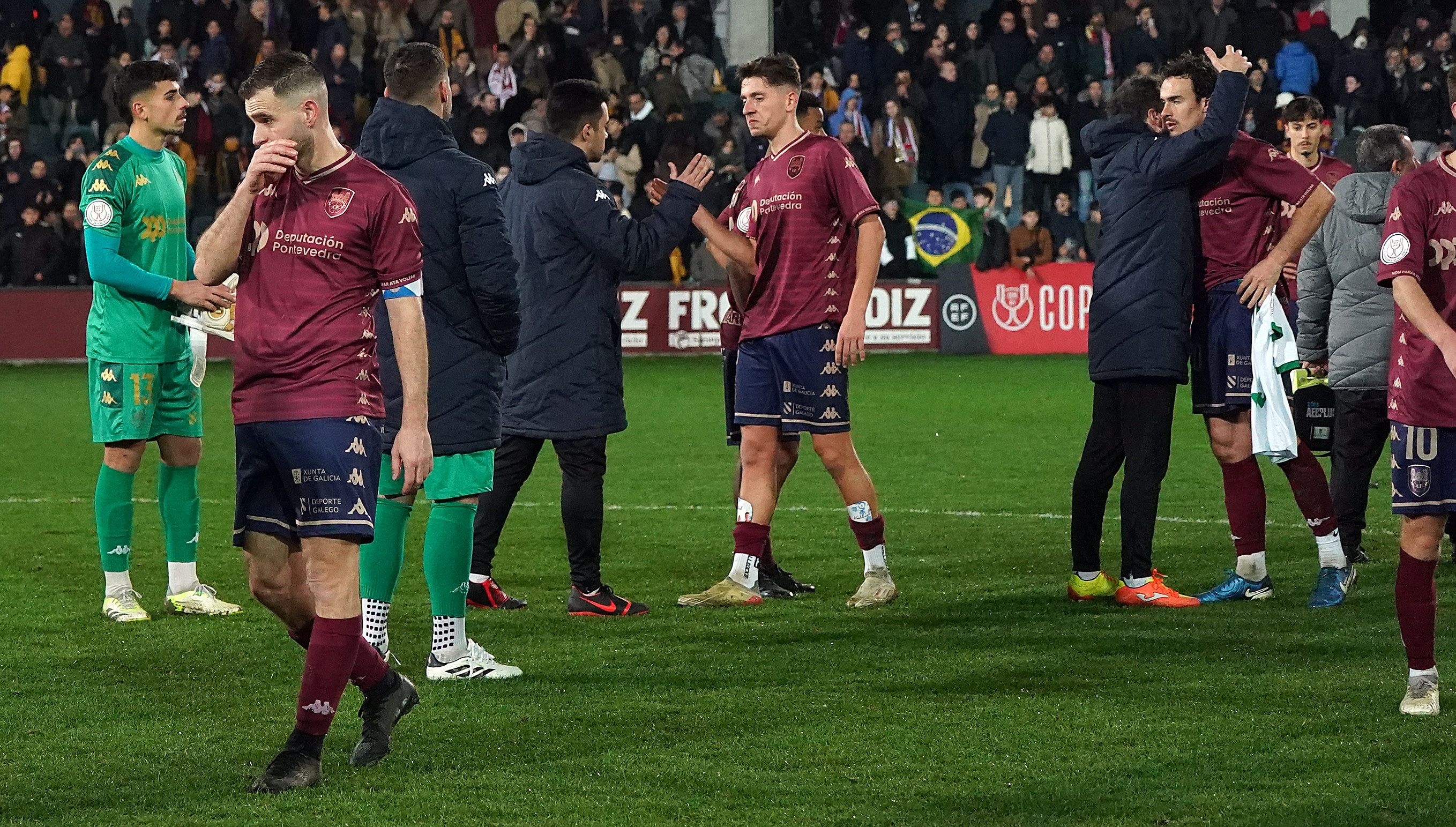 Oitavos de final da Copa do Rei entre Pontevedra e Getafe en Pasarón