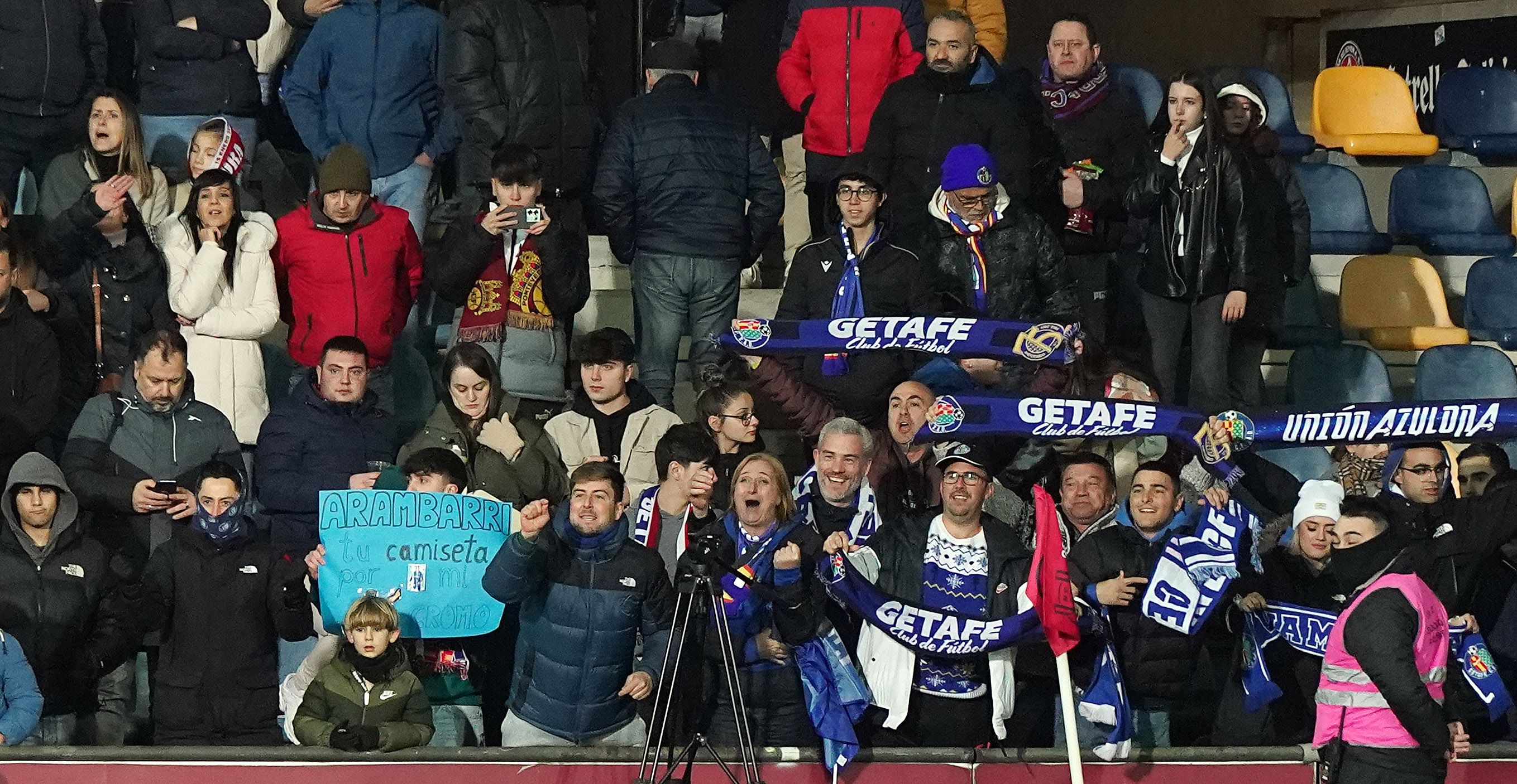 Oitavos de final da Copa do Rei entre Pontevedra e Getafe en Pasarón