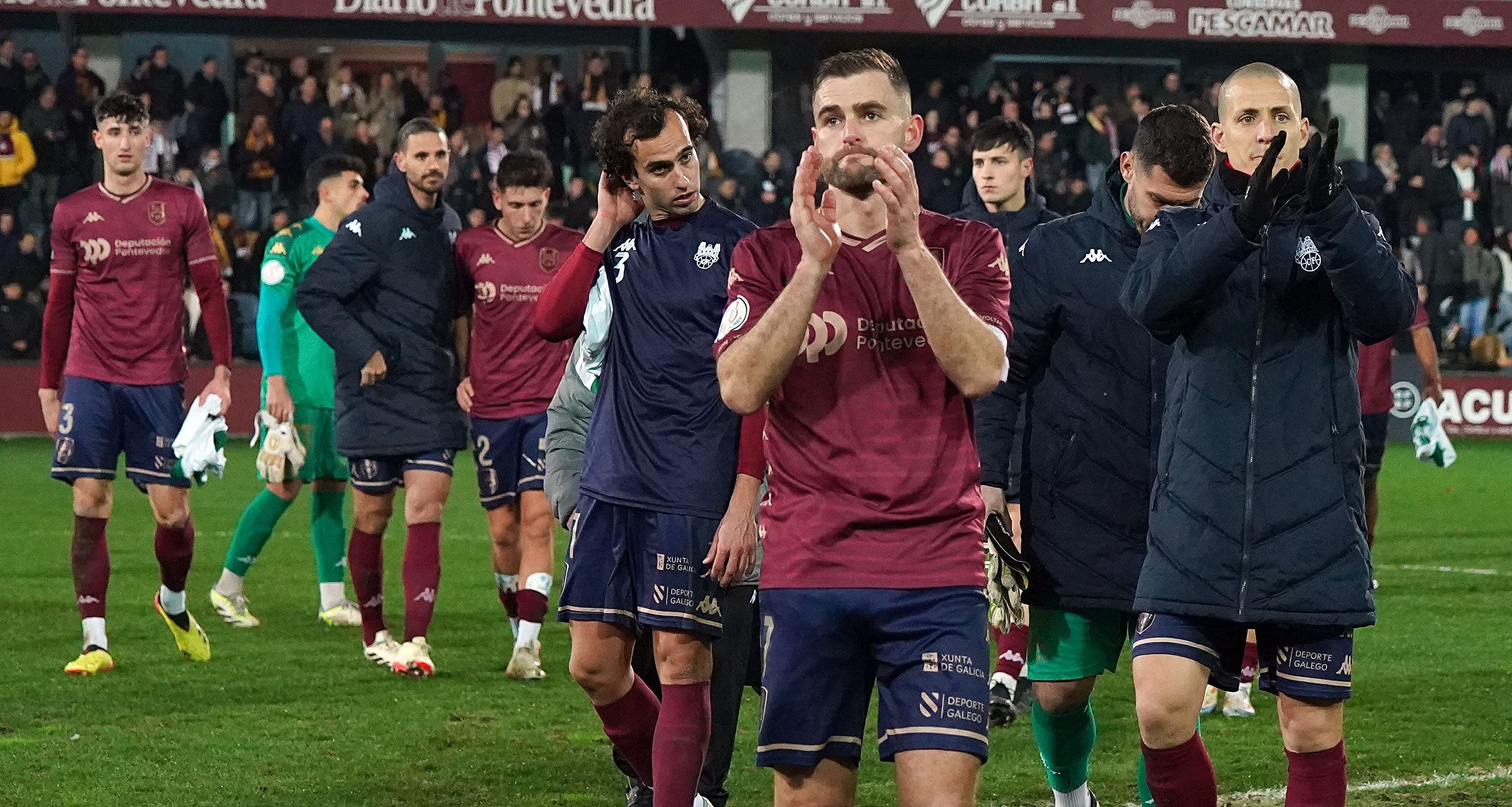 Oitavos de final da Copa do Rei entre Pontevedra e Getafe en Pasarón