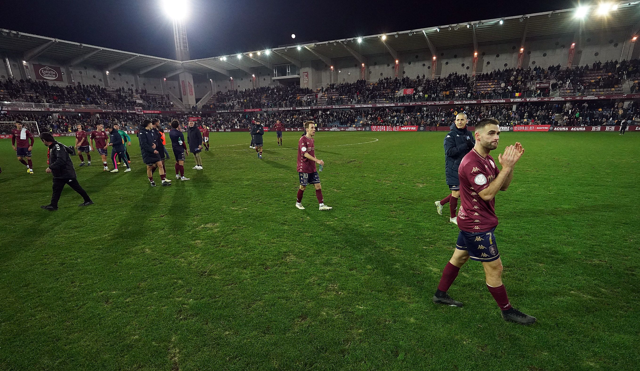 Oitavos de final da Copa do Rei entre Pontevedra e Getafe en Pasarón