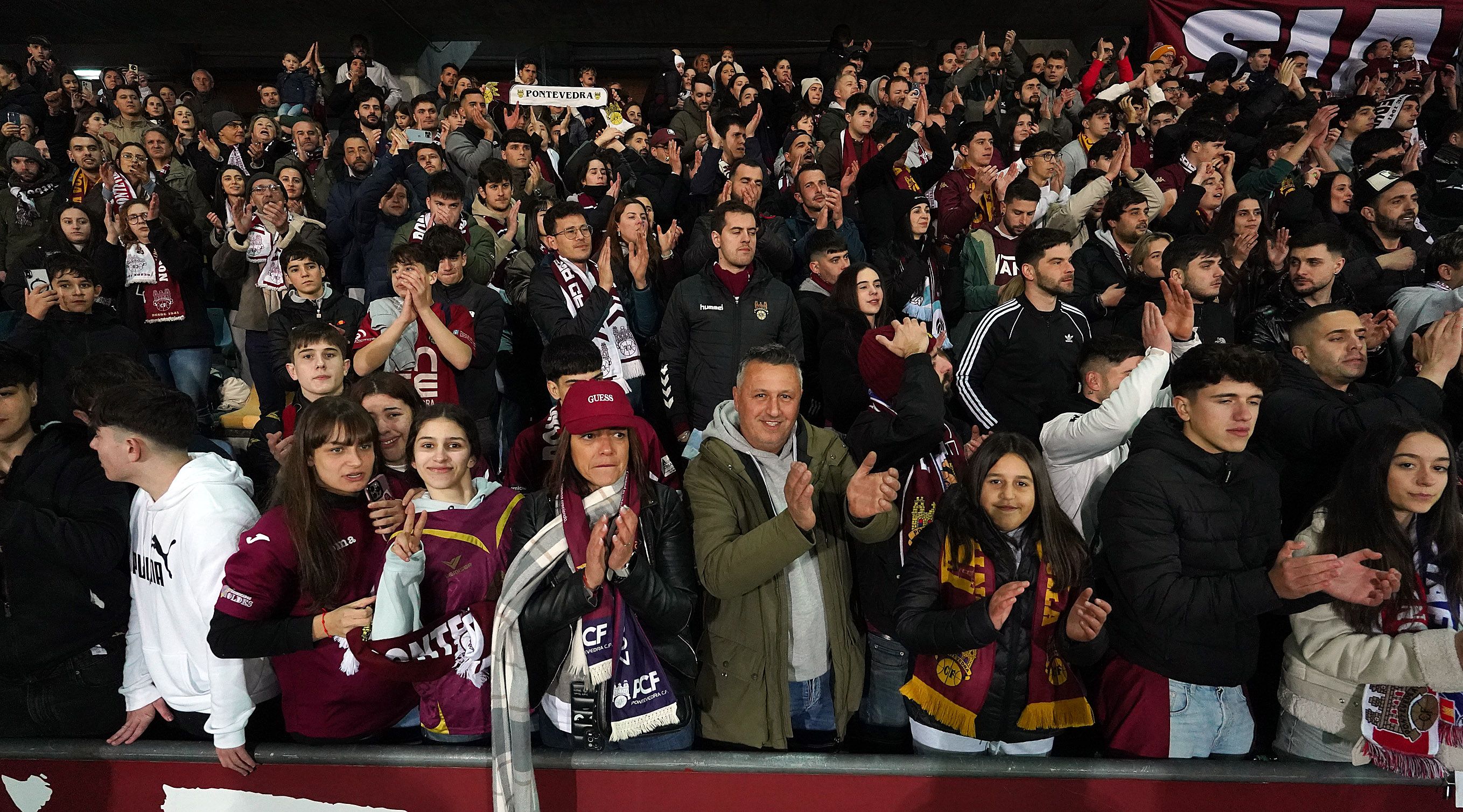 Oitavos de final da Copa do Rei entre Pontevedra e Getafe en Pasarón