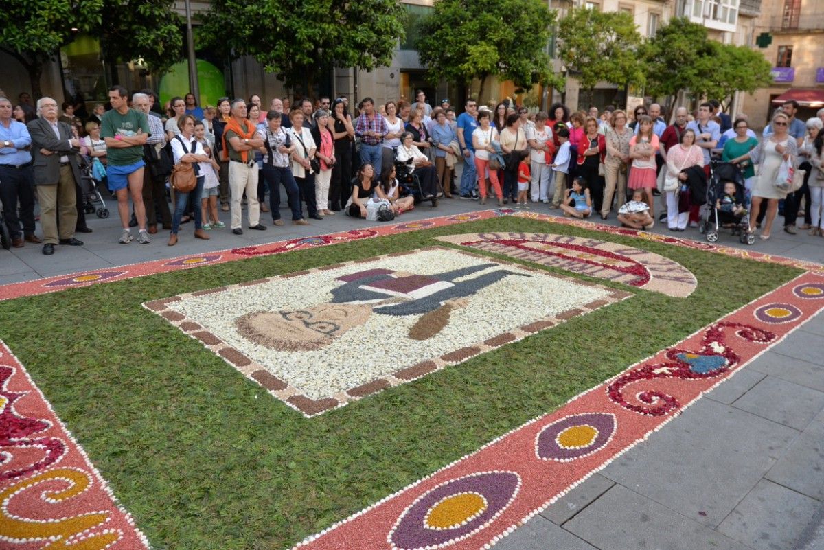 Acto cívico de la asociación O Burgo por el Día das Letras Galegas