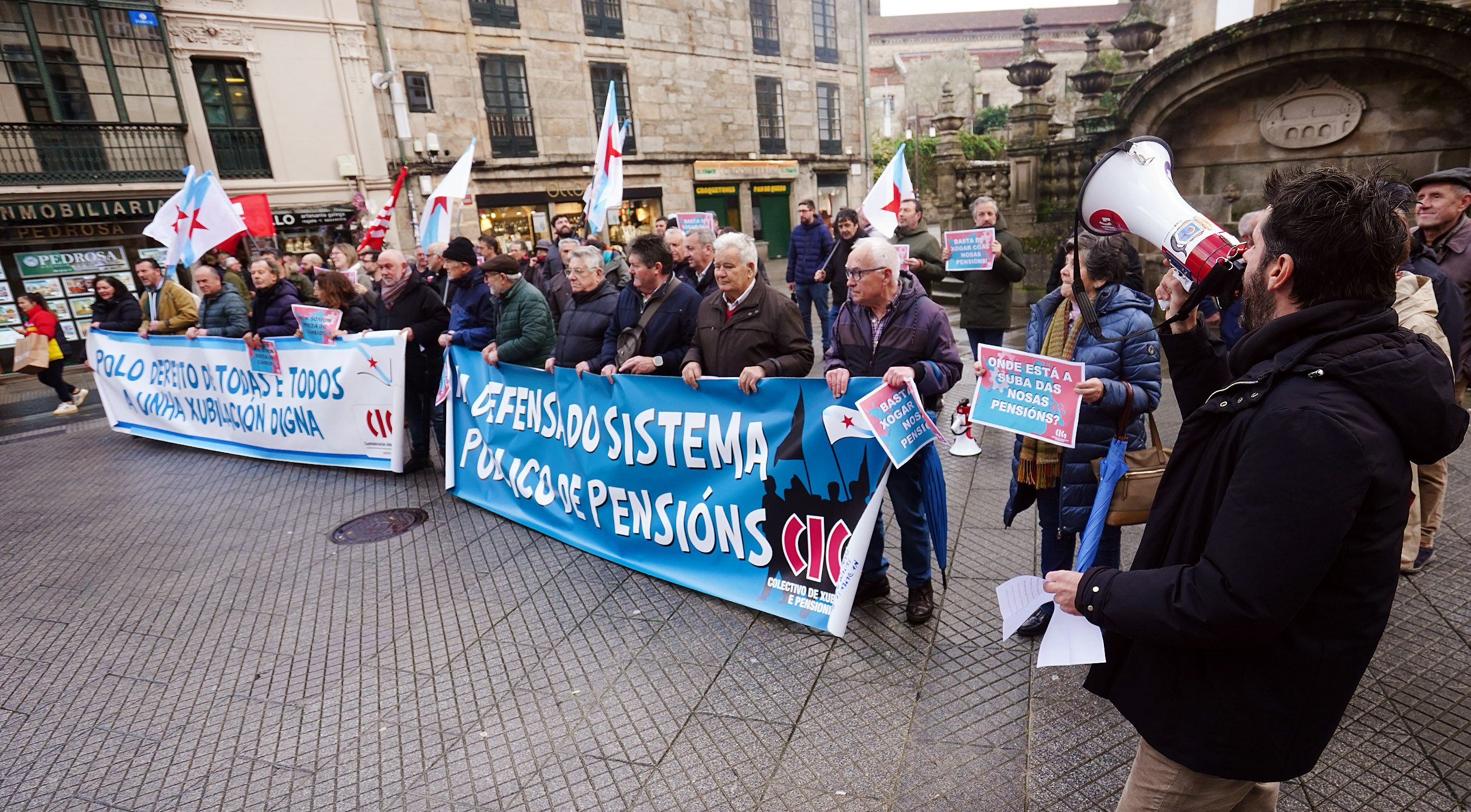 Mobilización do Colectivo de Persoas Xubiladas e Pensionistas da CIG en Pontevedra