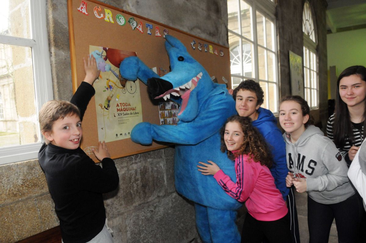 Visita de Orbil al IES Rosalía en Santiago de Compostela