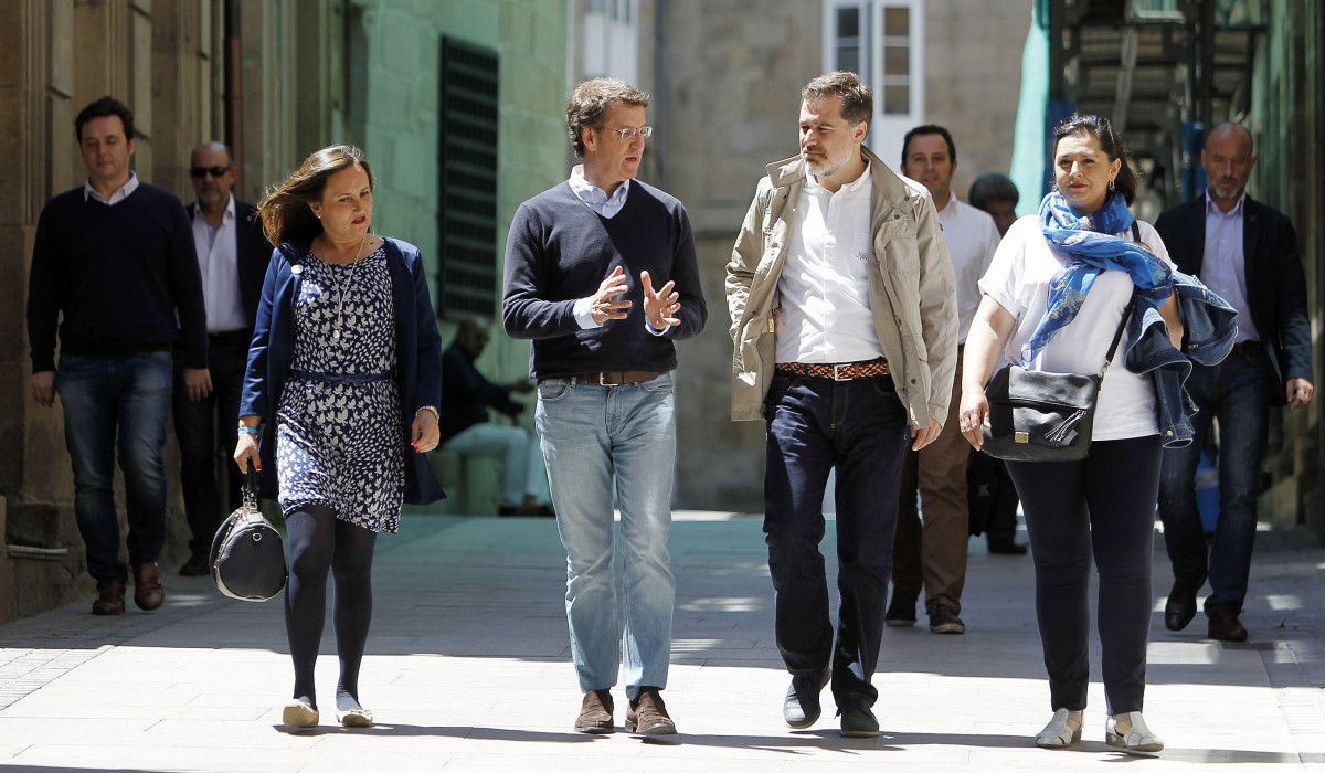 Comida del Partido Popular con el presidente de la Xunta, Alberto Núñez Feijóo