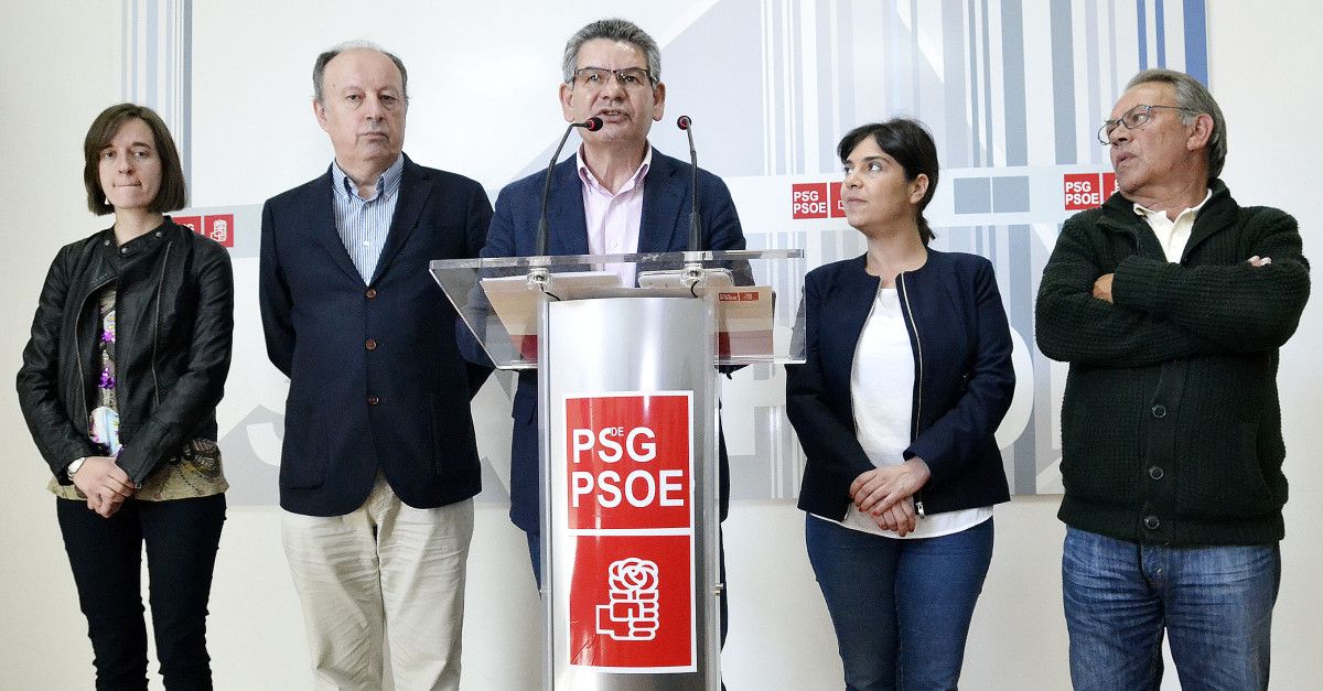 Comparecencia del Secretario xeral del PSdeG de Pontevedra, Santos Héctor