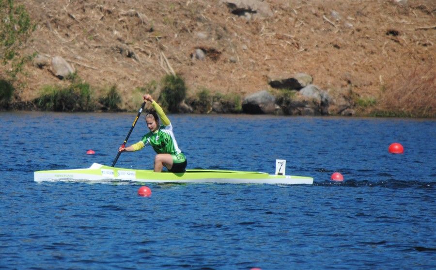 Jenifer Casal, en la prueba de C-1 200 en la Copa de España