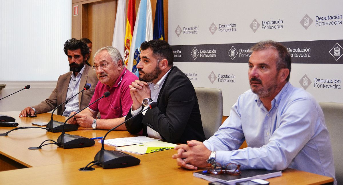 Jesús Fole, César Mosquera, Uxío Benítez e Manuel González Juanatey