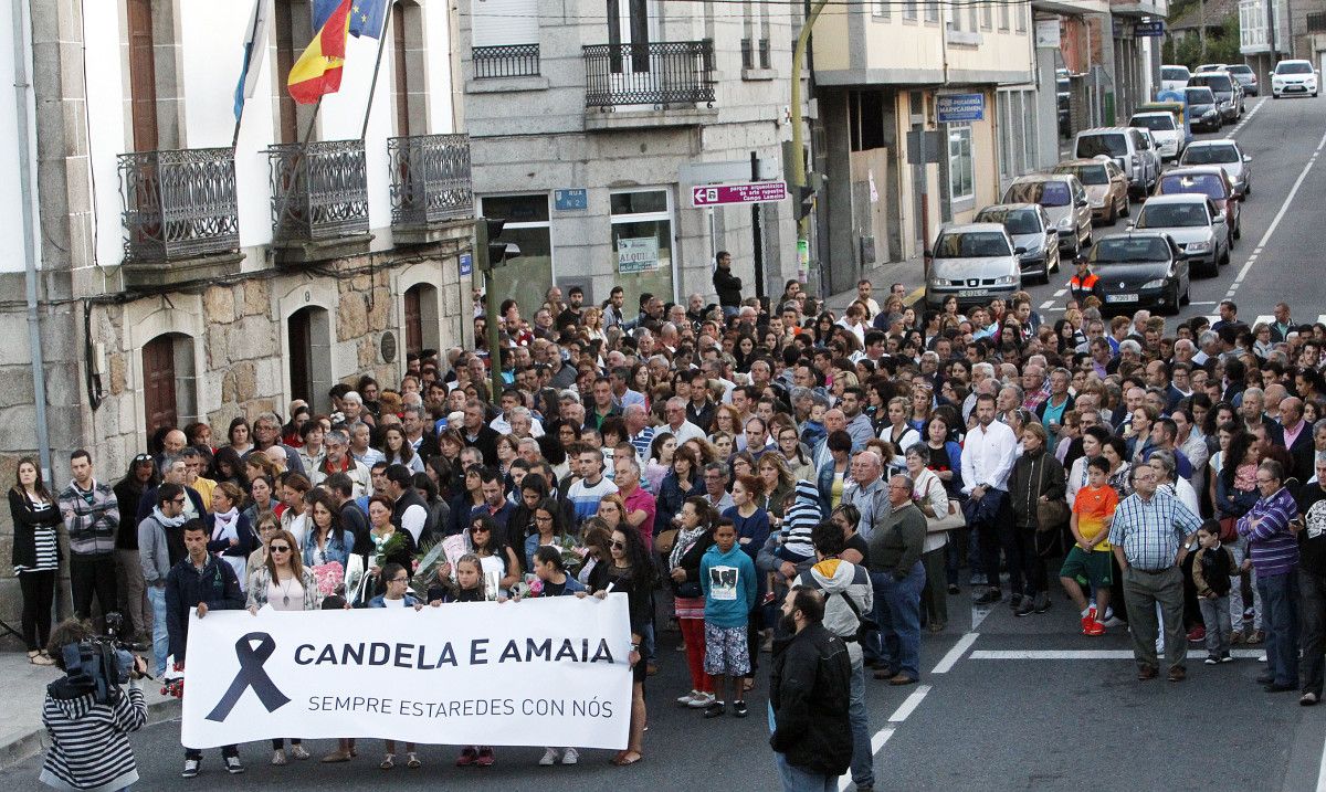 Campo Lameiro y Moraña recuerdan a las niñas Amaia y Candela