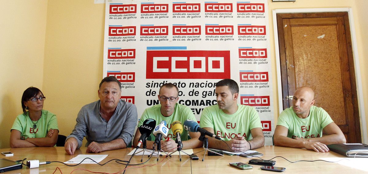 Rueda de prensa del comité de empresa de Elnosa