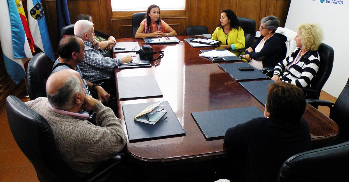 Reunión en el concello de Marín de las Asociaciones sociales