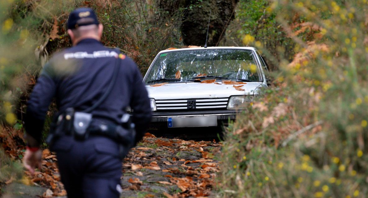 Coche en el que escapó el presunto homicida de Ponte Sampaio