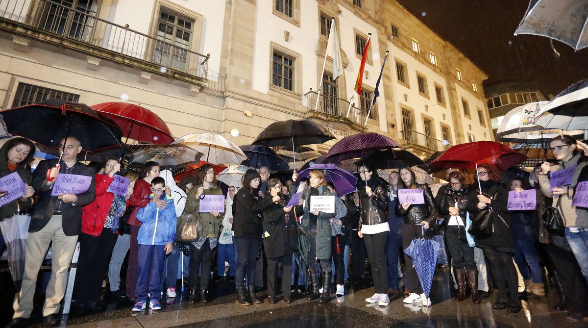 Concentración en Pontevedra por el asesinato machista de Conchi Reguera