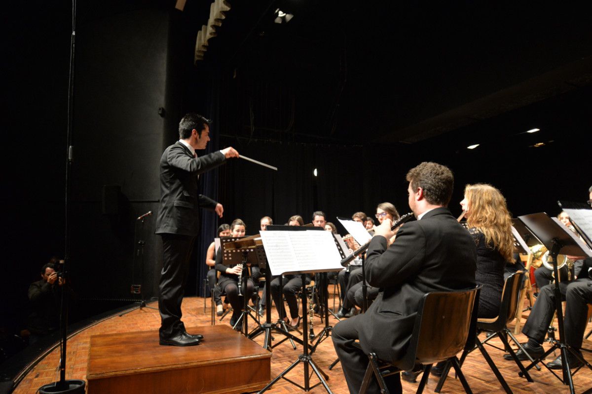 Rafael Agulló en la presentación como nuevo director de la Banda de Música de Pontevedra