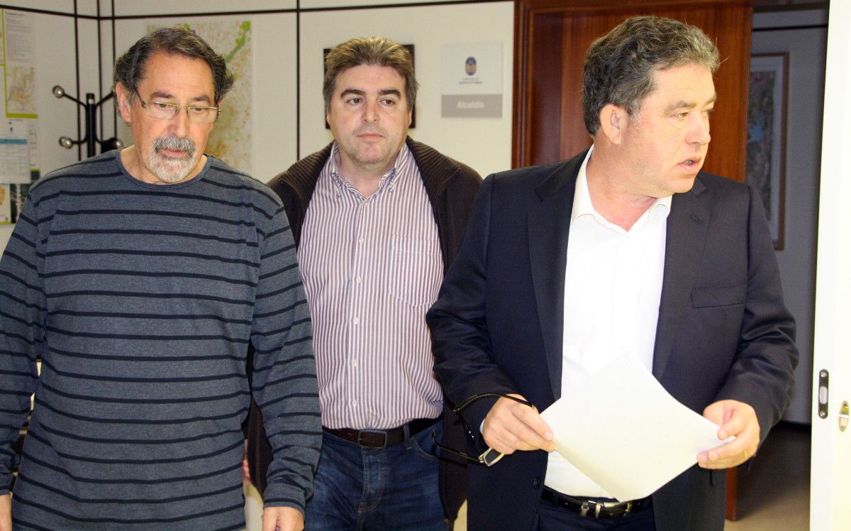 Antón Masa, Juan Manuel Loreiro y Miguel Anxo Fernández Lores