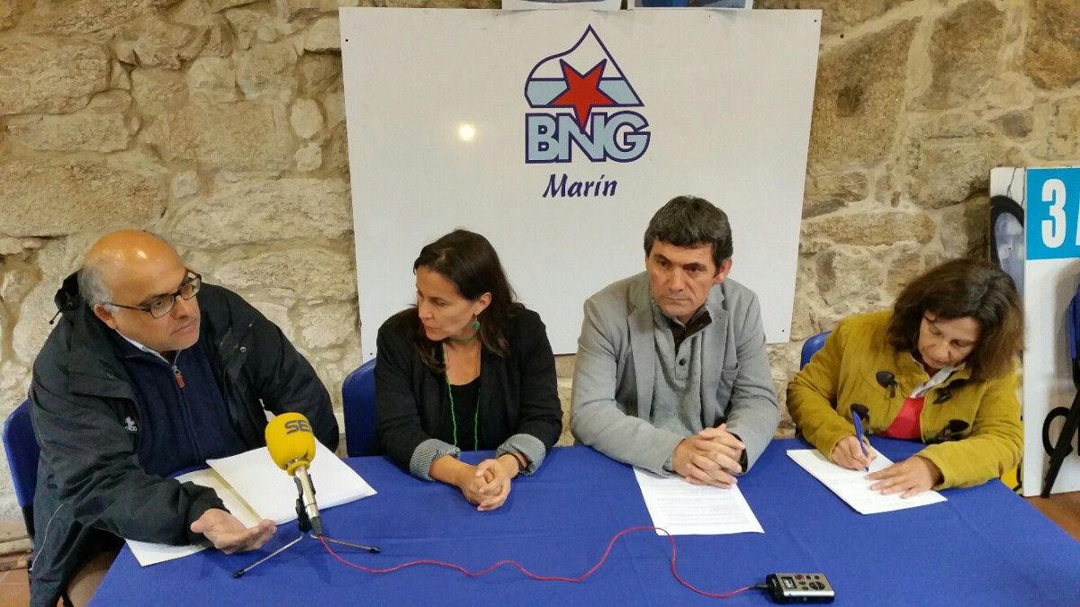 Xabier Aboi, Ana Miranda, Daniel Rodas e Pilar Blanco