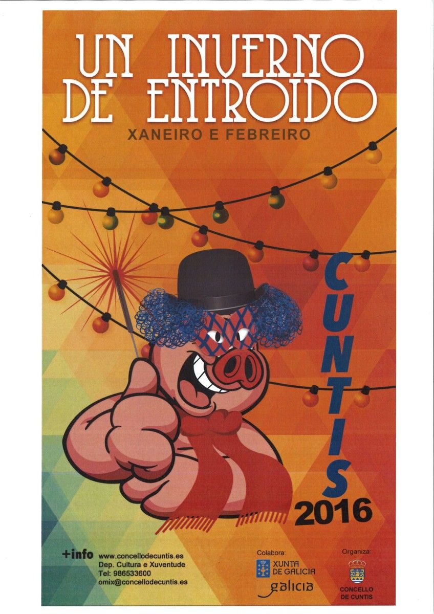 Cartel del 'Inverno de Entroido' en Cuntis