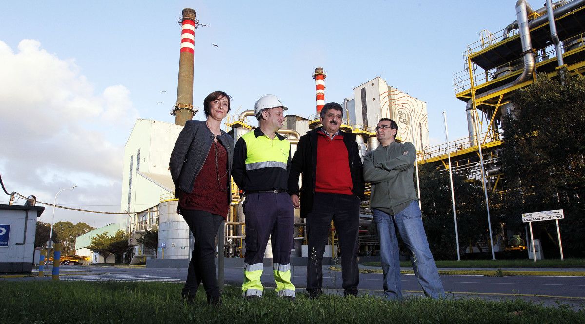 El Director de Ence con los Presidentes de los comités de empresa