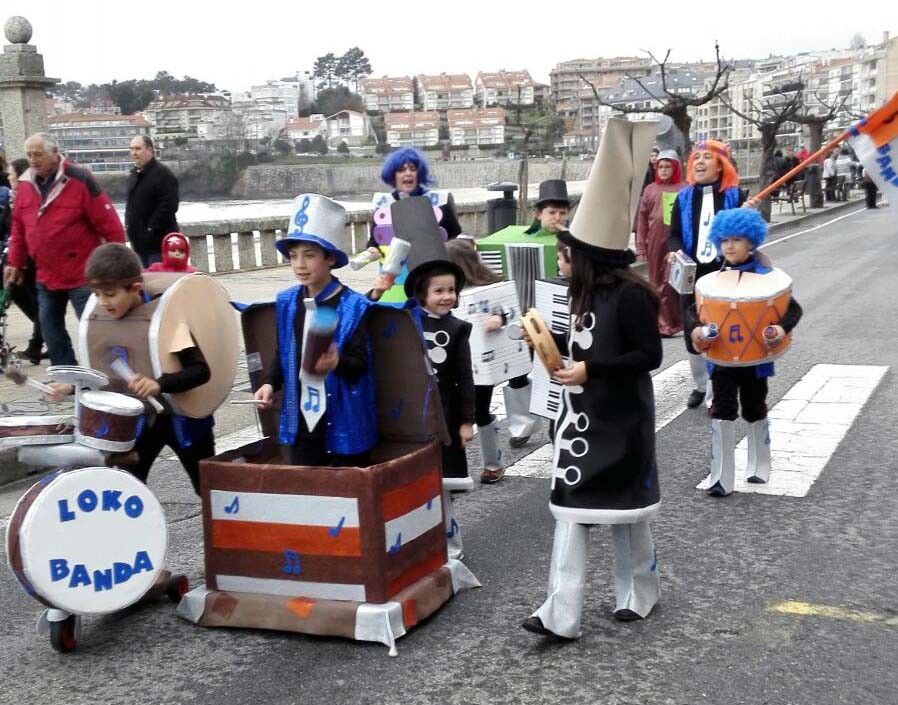 Desfile infantil del Carnaval 2016 en Sanxenxo