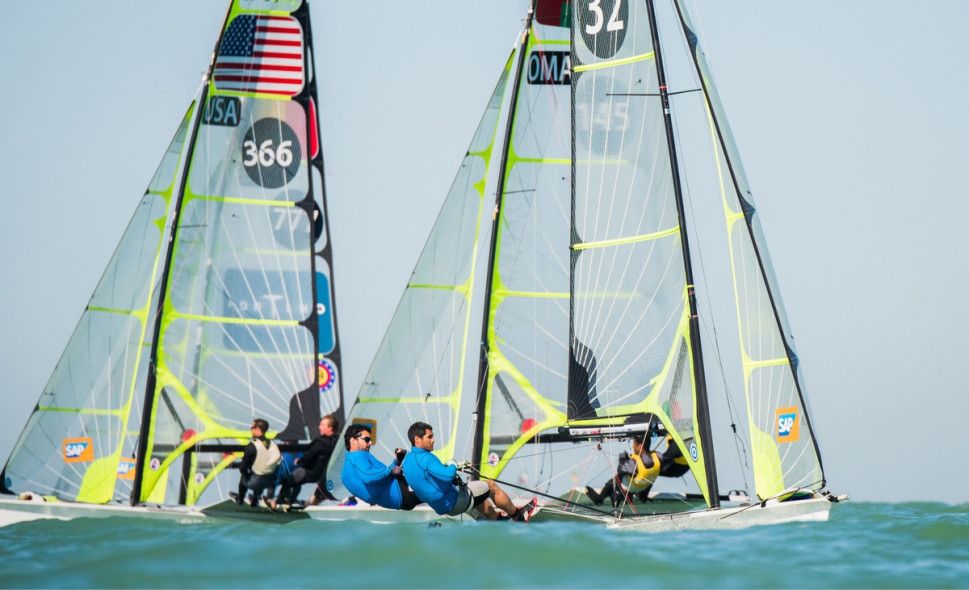 Carlos y Antón Paz en el Mundial de 49er en Clearwater