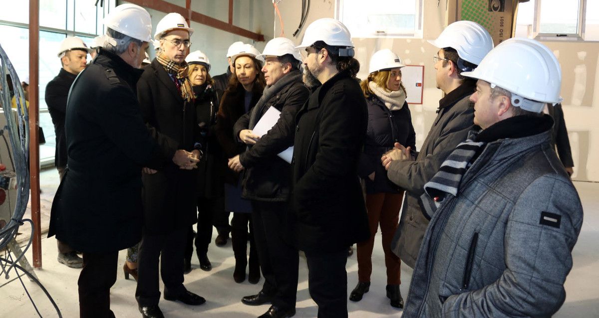 Visita a las obras del Centro de Salud de Marín