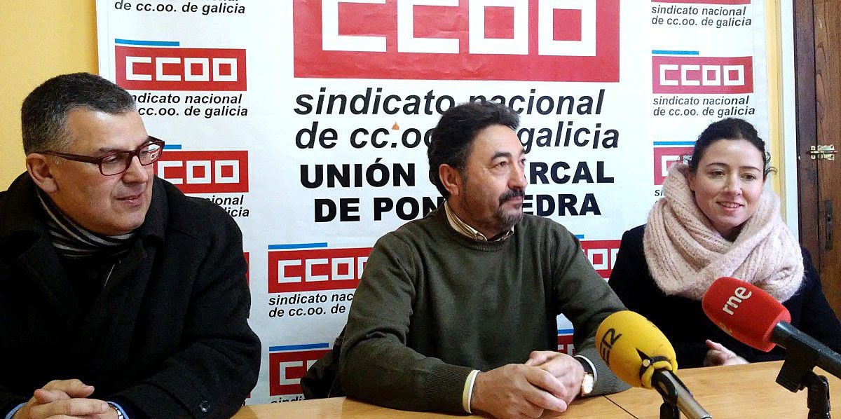 Representantes sindicales de CC.OO. en la Ciudad Infantil Príncipe Felipe