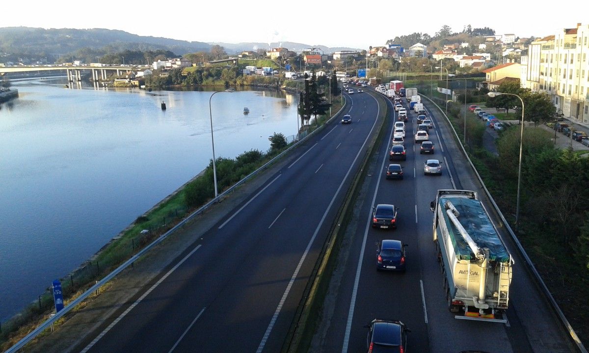 Atasco en la autopista