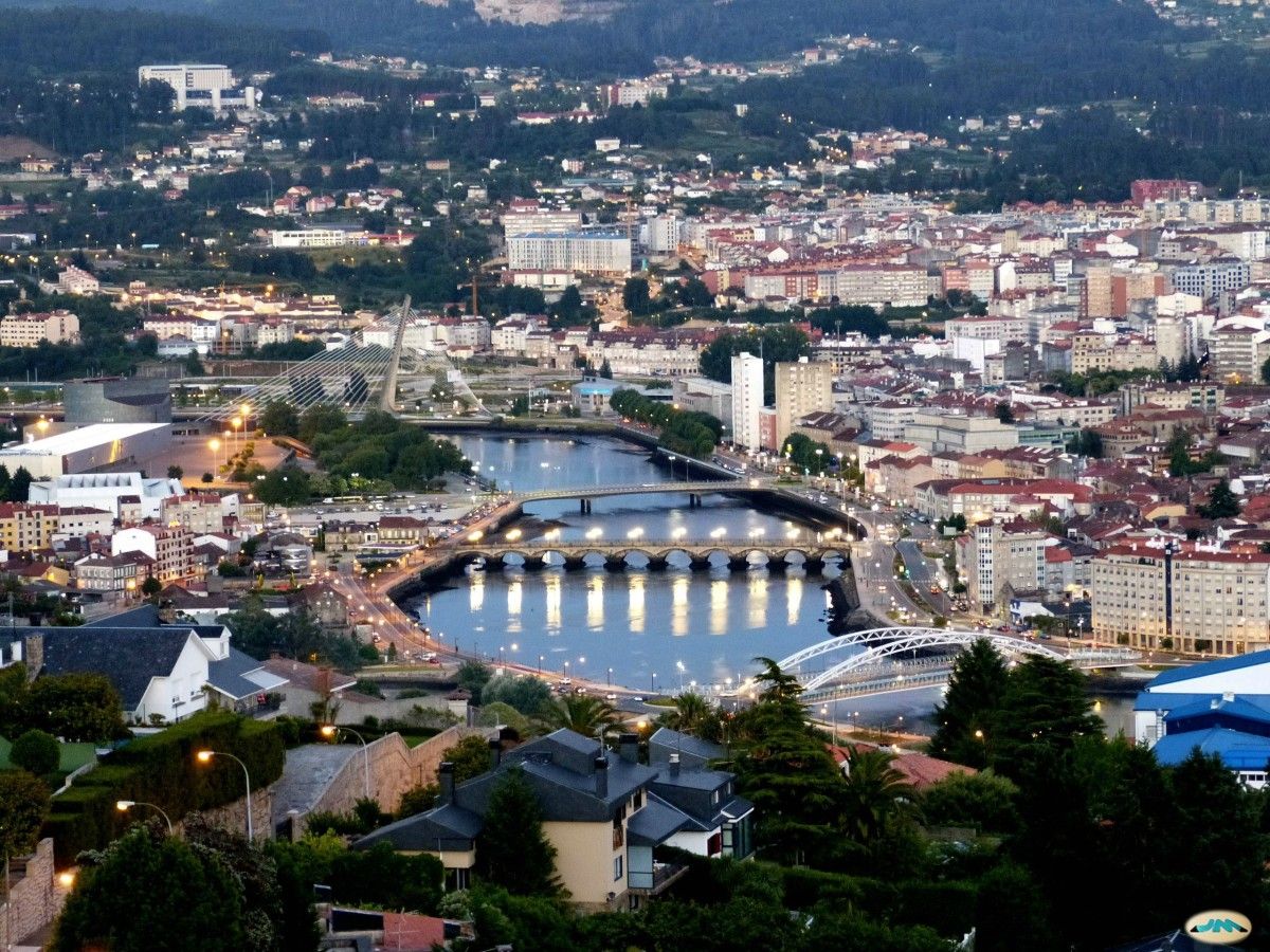 Vista panorámica de la ciudad de Pontevedra