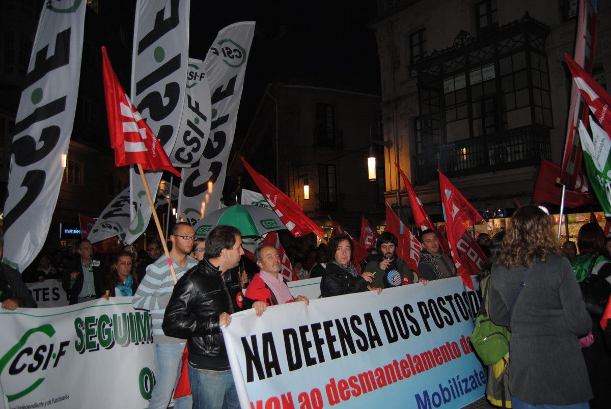 Asistentes á manifestación