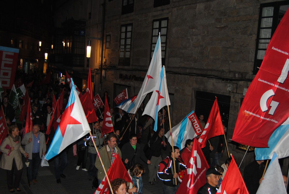 Asistentes á manifestación