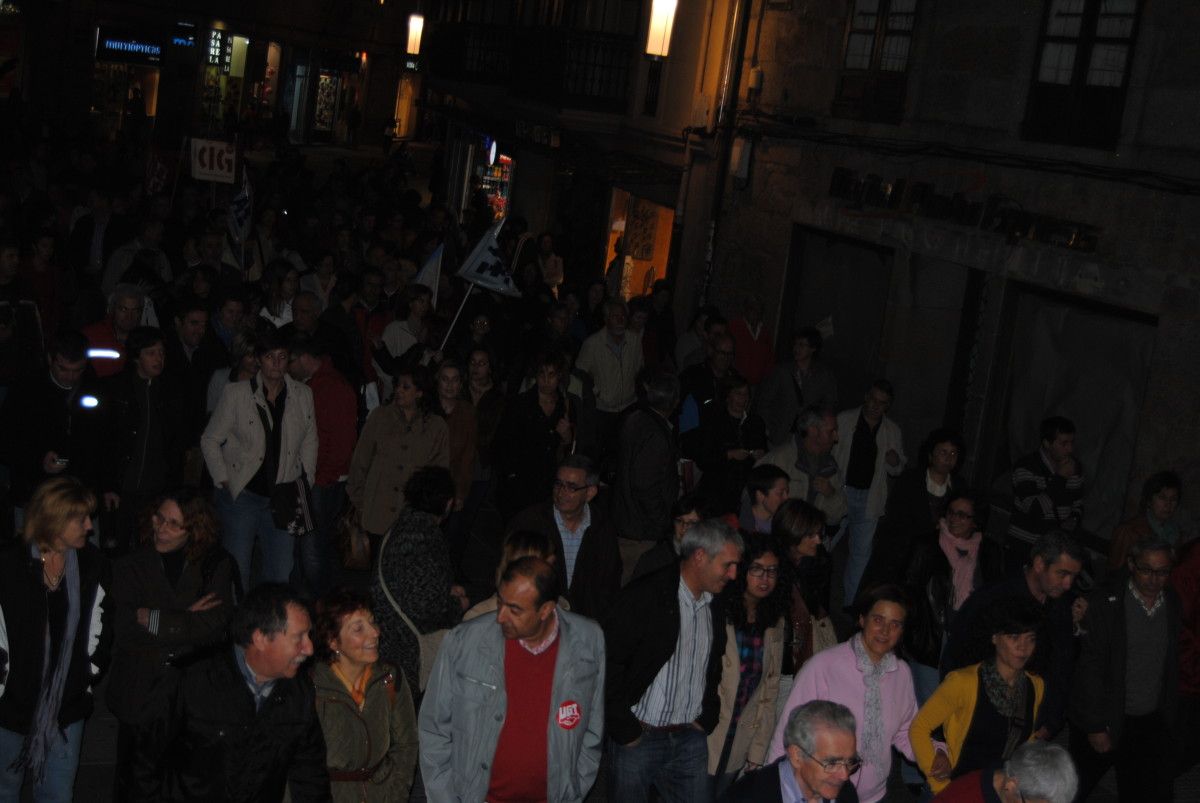 Asistentes á manifestación