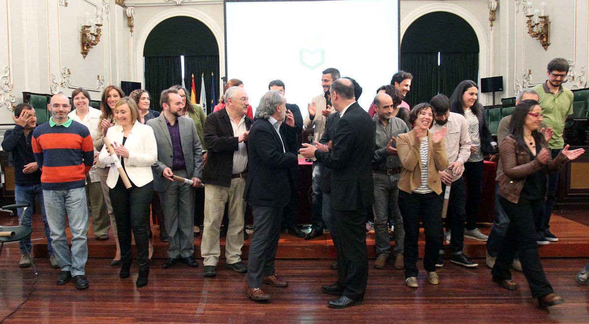 Acto de entrega de los títulos de Maestros composteiros