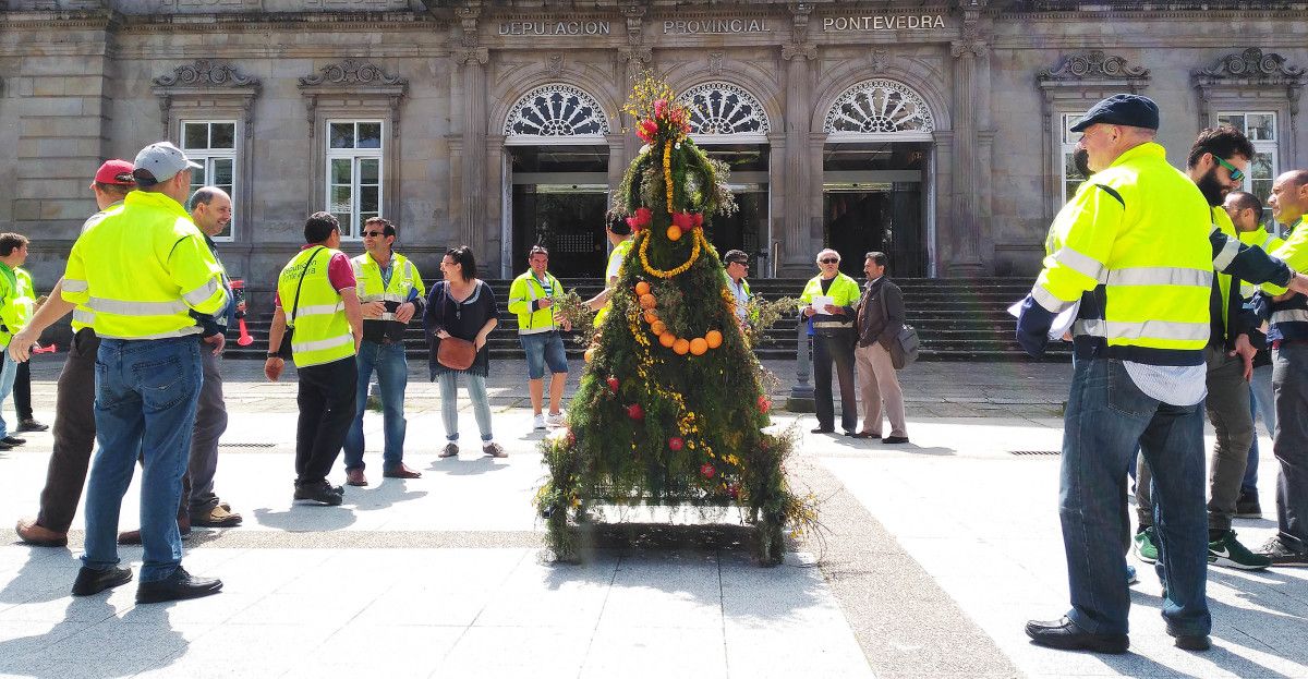 Maio protesta dos traballadores do parque de maquinaria