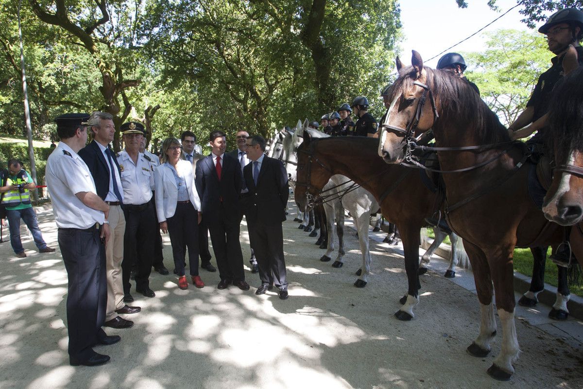 Unidad de Caballería de la Policía Nacional que colaboran con la ⿿Operación Lumes'