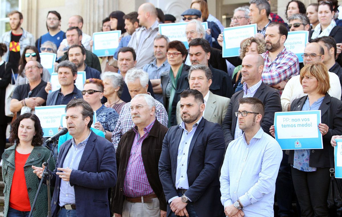 Acto del BNG en apoyo a los diputados nacionalistas