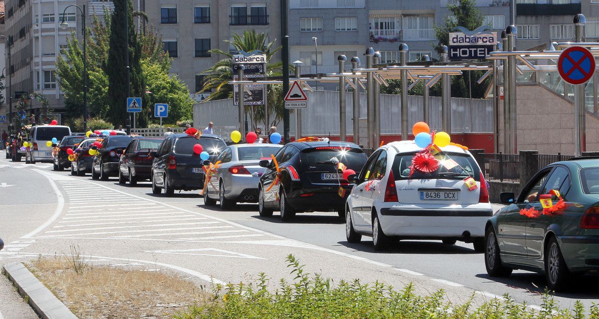 Caravana dos traballadores do Parque de Maquinaria da Deputación