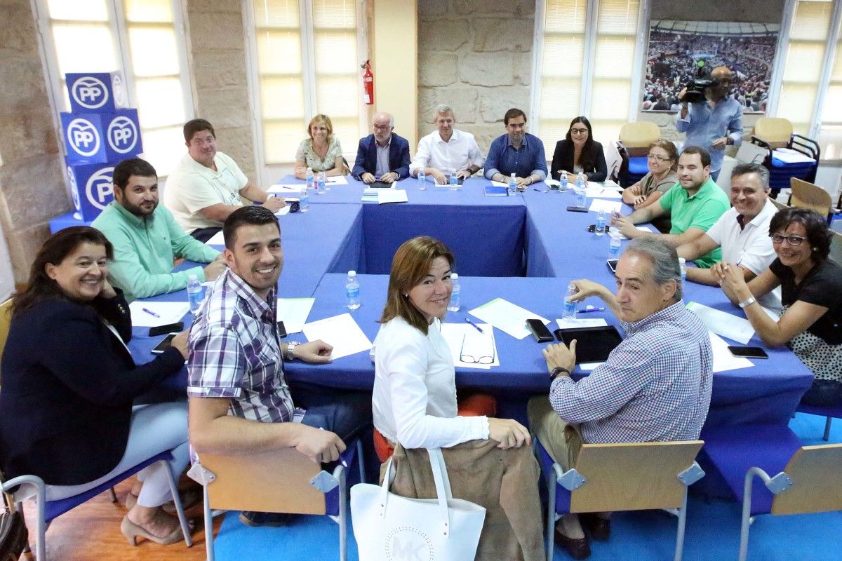 Reunión del comité de campaña del PP de Pontevedra