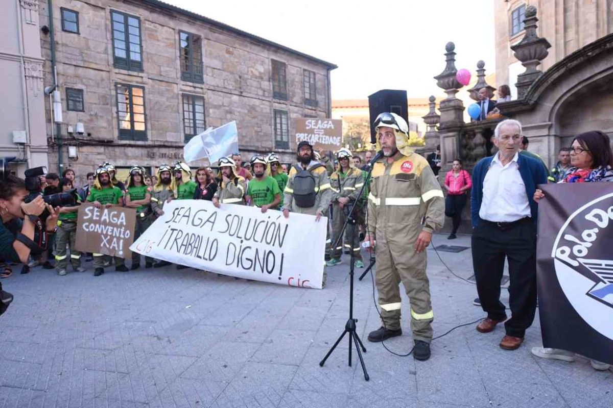 Concentración contra los incendios forestales