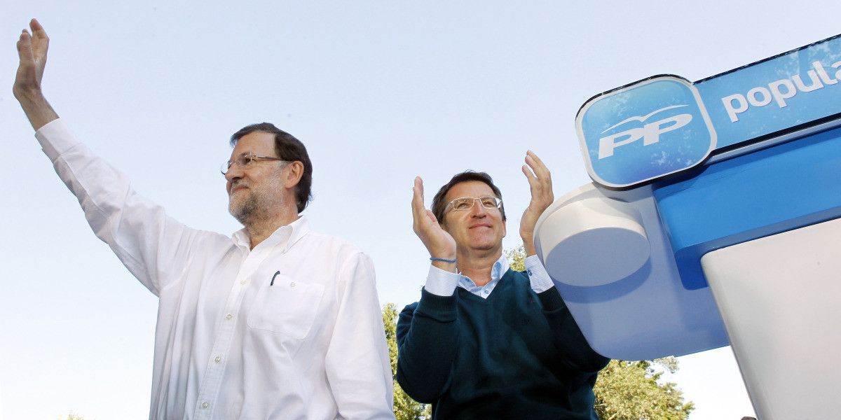 Mariano Rajoy y Alberto Núñez Feijóo